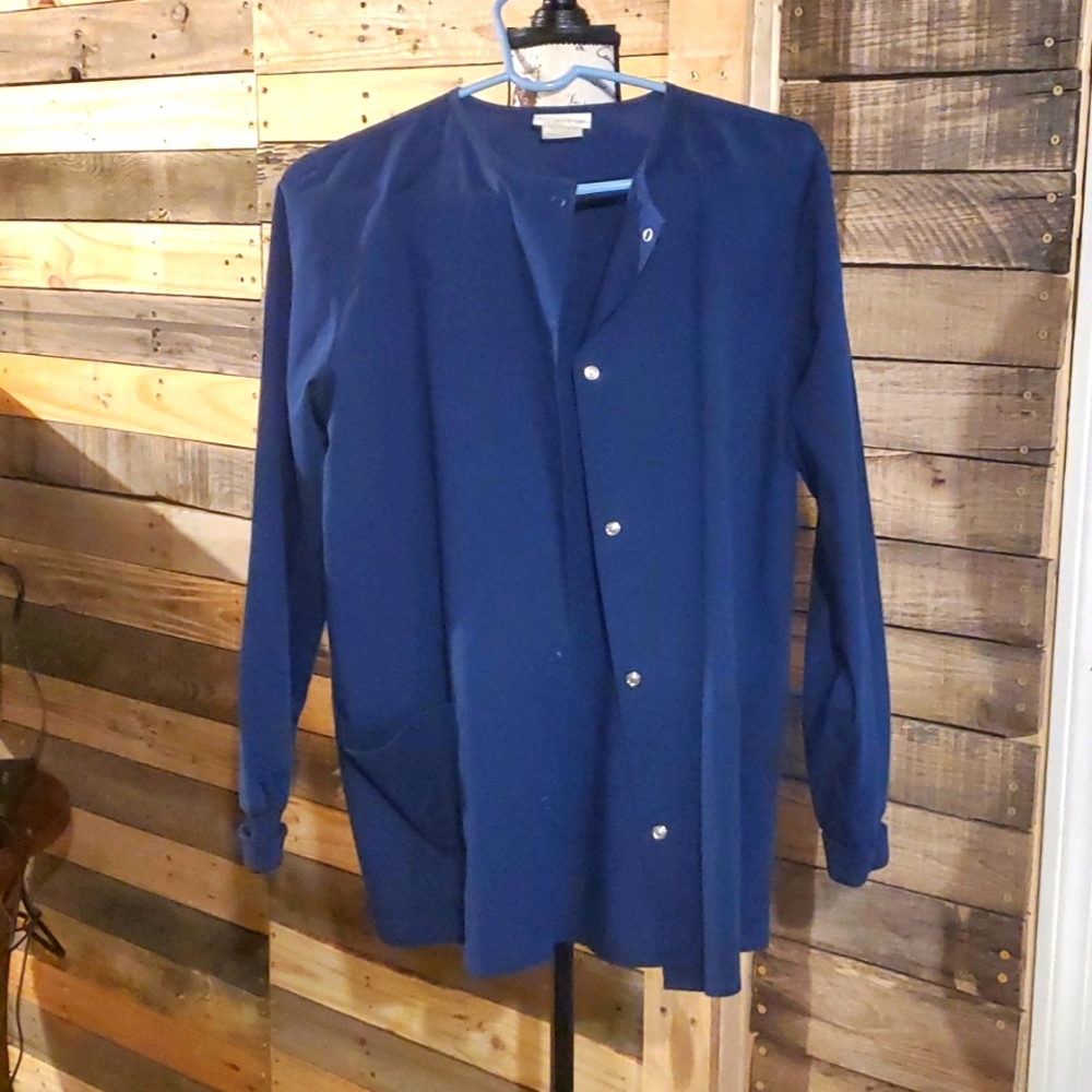 V Life Navy Scrub jacket sz small
